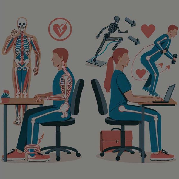 Quels sont les avantages de l'alternance entre travail debout et assis pour la santé musculo-squelettique ?